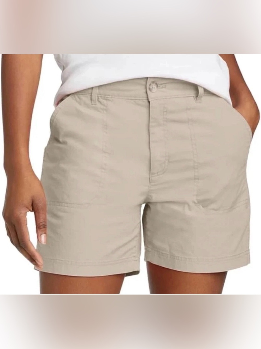 Eddie Bauer Women's Tan Utility Cargo Shorts
